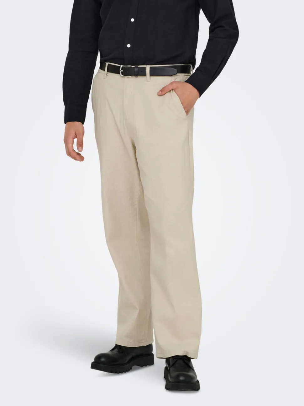 ONSBOB Loose fit Lin Bukser