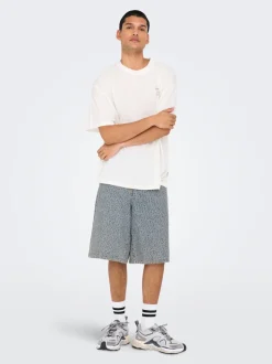 ONSCARL Middels høy midje Balloon Fit Shorts med 5 lommer