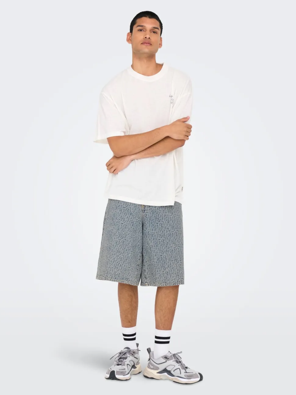 ONSCARL Middels høy midje Balloon Fit Shorts med 5 lommer