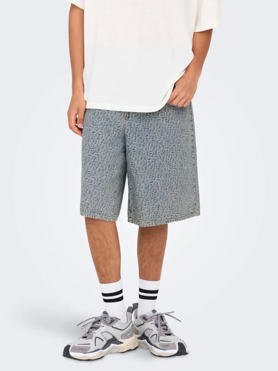 ONSCARL Middels høy midje Balloon Fit Shorts med 5 lommer