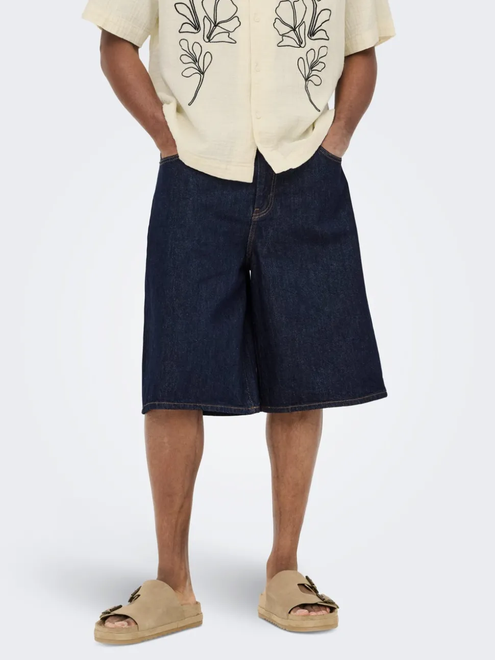 ONSCARL Middels høyt snitt Balloon Fit Shorts