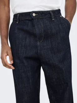 ONSDANI Middels høyt snitt Bred passform - beskåret Jeans