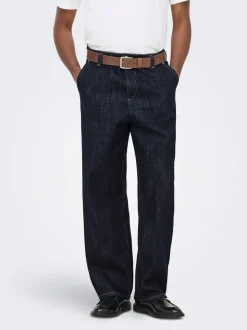 ONSDANI Middels høyt snitt Bred passform - beskåret Jeans