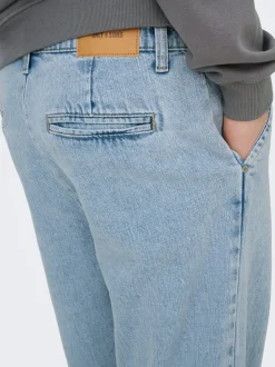 ONSDANI Middels høyt snitt Bred passform - beskåret Jeans