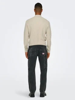 ONSEDGE Middels høy midje Straight Fit Jeans