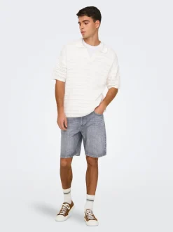 ONSEDGE Middels høy midje Straight Fit Shorts