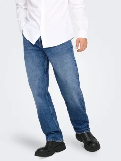 ONSEDGE Middels høy midje Straight Fit Jeans