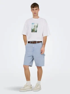 ONSEDGE Middels høy midje Straight Fit Shorts