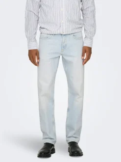 ONSEDGE Middels høy midje Straight Fit Jeans