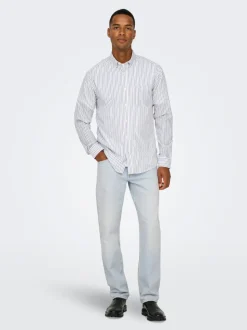 ONSEDGE Middels høy midje Straight Fit Jeans