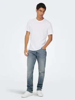ONSEDGE Middels høy midje Straight Fit Jeans