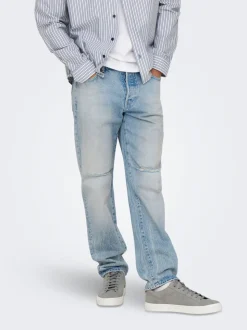 ONSEDGE Middels høy midje Straight Fit Jeans