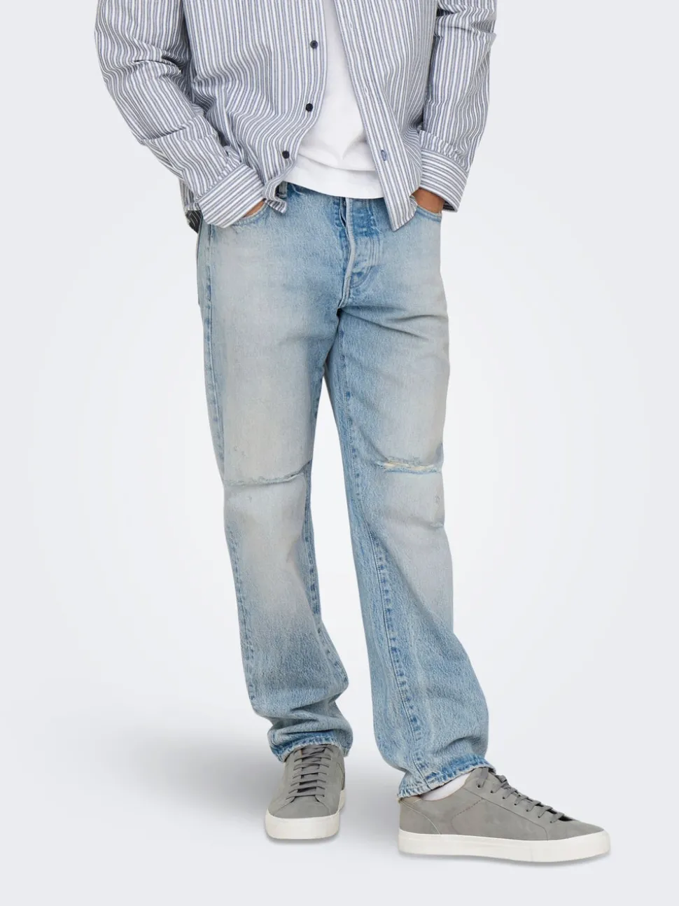 ONSEDGE Middels høy midje Straight Fit Jeans