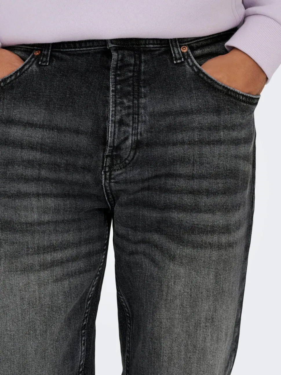 ONSEDGE Middels høy midje Straight Fit Jeans