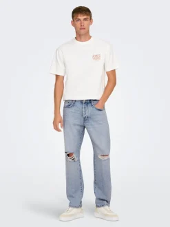 ONSEDGE Middels høy midje Straight Fit Jeans