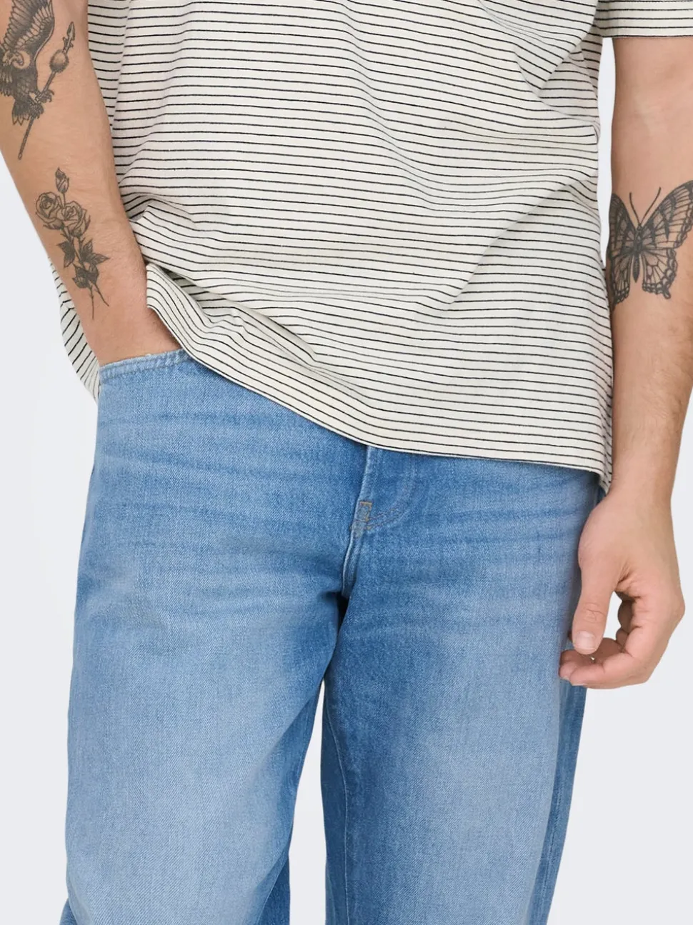 ONSEDGE Middels høyt snitt Straight Fit Jeans