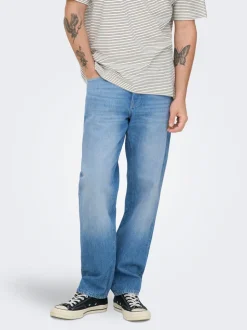 ONSEDGE Middels høyt snitt Straight Fit Jeans