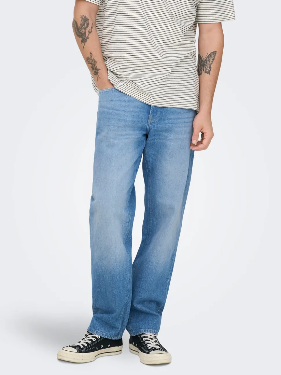 ONSEDGE Middels høyt snitt Straight Fit Jeans