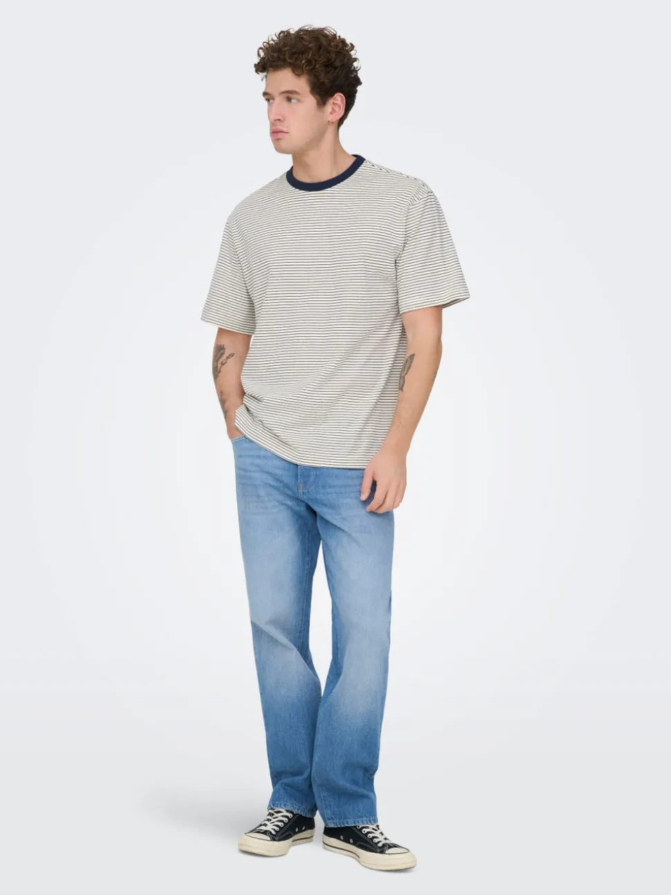 ONSEDGE Middels høyt snitt Straight Fit Jeans