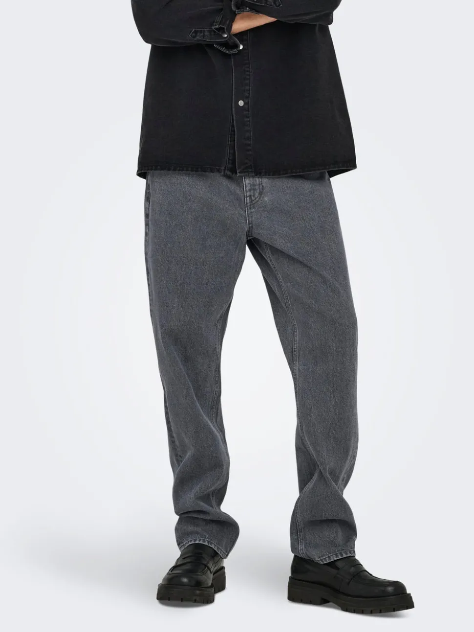 ONSEDGE Middels høyt snitt Straight Fit Jeans