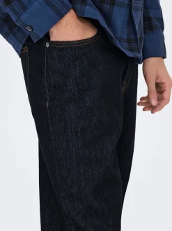 ONSEDGE Middels høyt snitt Straight Fit Jeans
