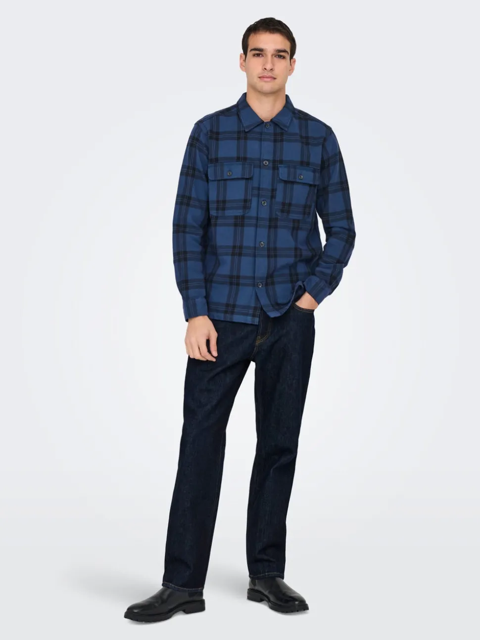 ONSEDGE Middels høyt snitt Straight Fit Jeans
