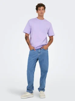 ONSEDGE Middels høyt snitt Straight Fit Jeans