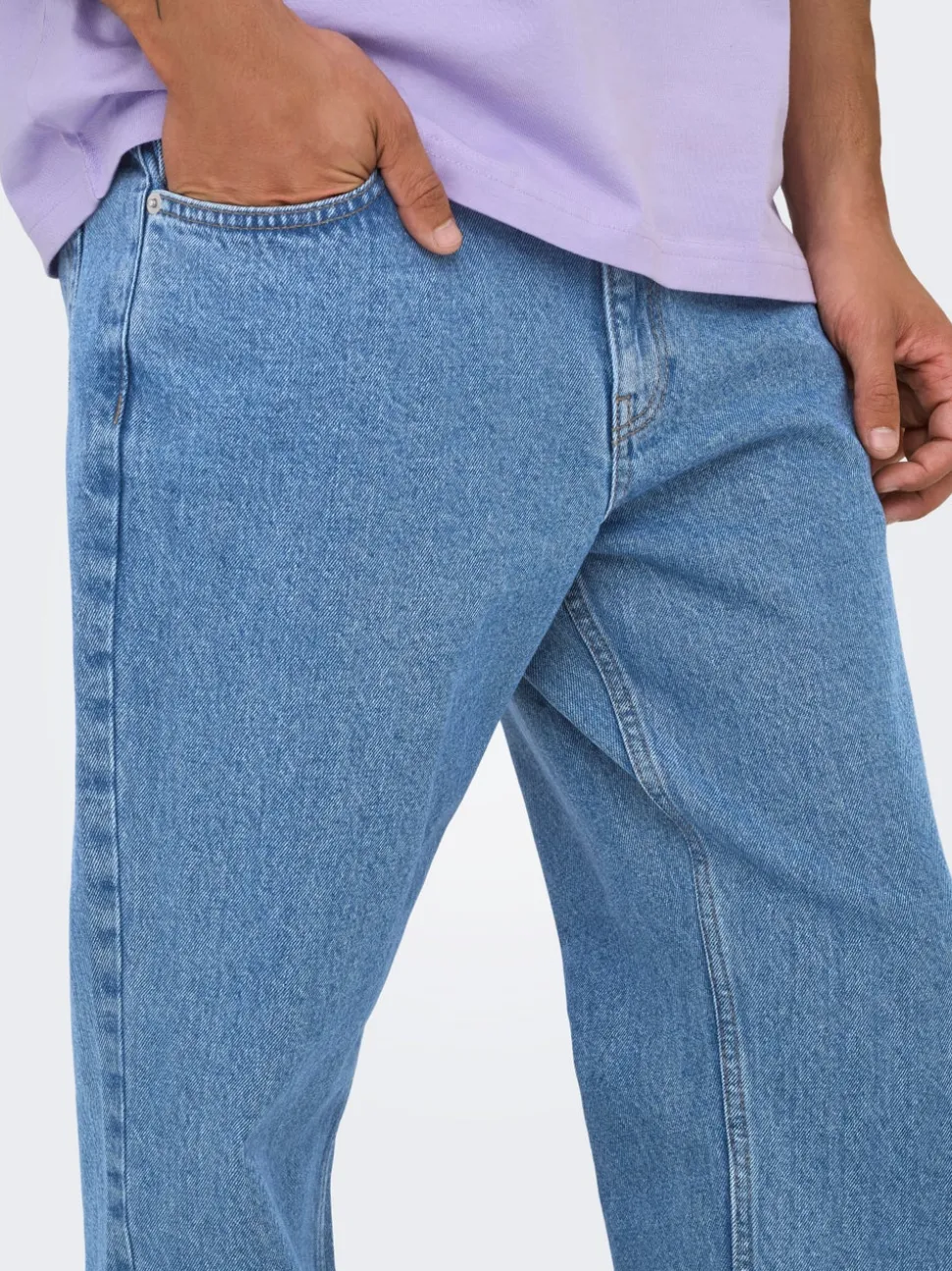 ONSEDGE Middels høyt snitt Straight Fit Jeans