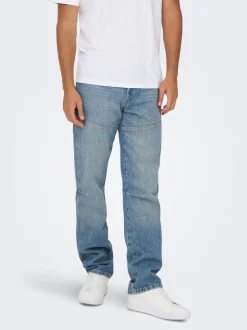 ONSEDGE Middels høyt snitt Straight Fit Jeans