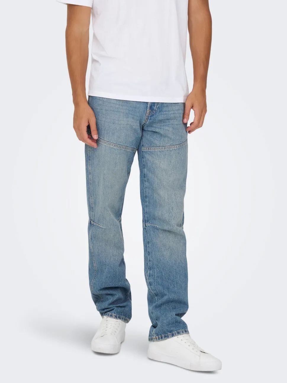 ONSEDGE Middels høyt snitt Straight Fit Jeans