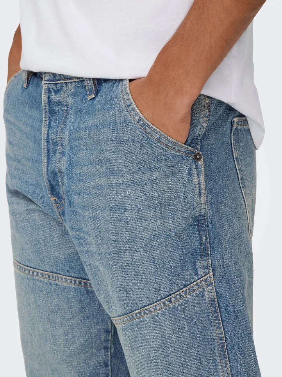ONSEDGE Middels høyt snitt Straight Fit Jeans