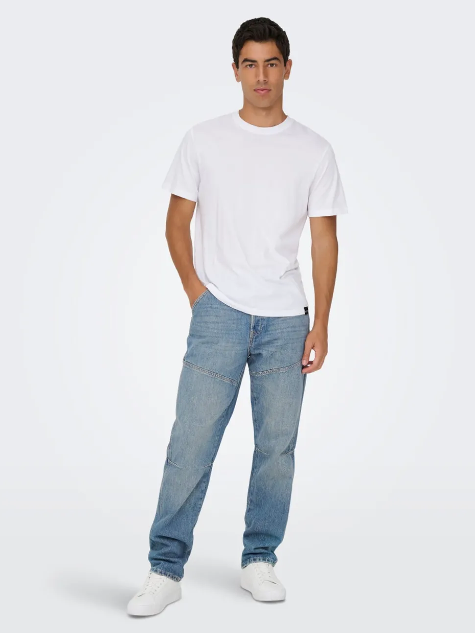 ONSEDGE Middels høyt snitt Straight Fit Jeans