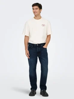ONSEDGE Middels høyt snitt Straight Fit Jeans