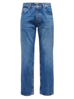 ONSEDGE Middels høyt snitt Straight Fit Jeans