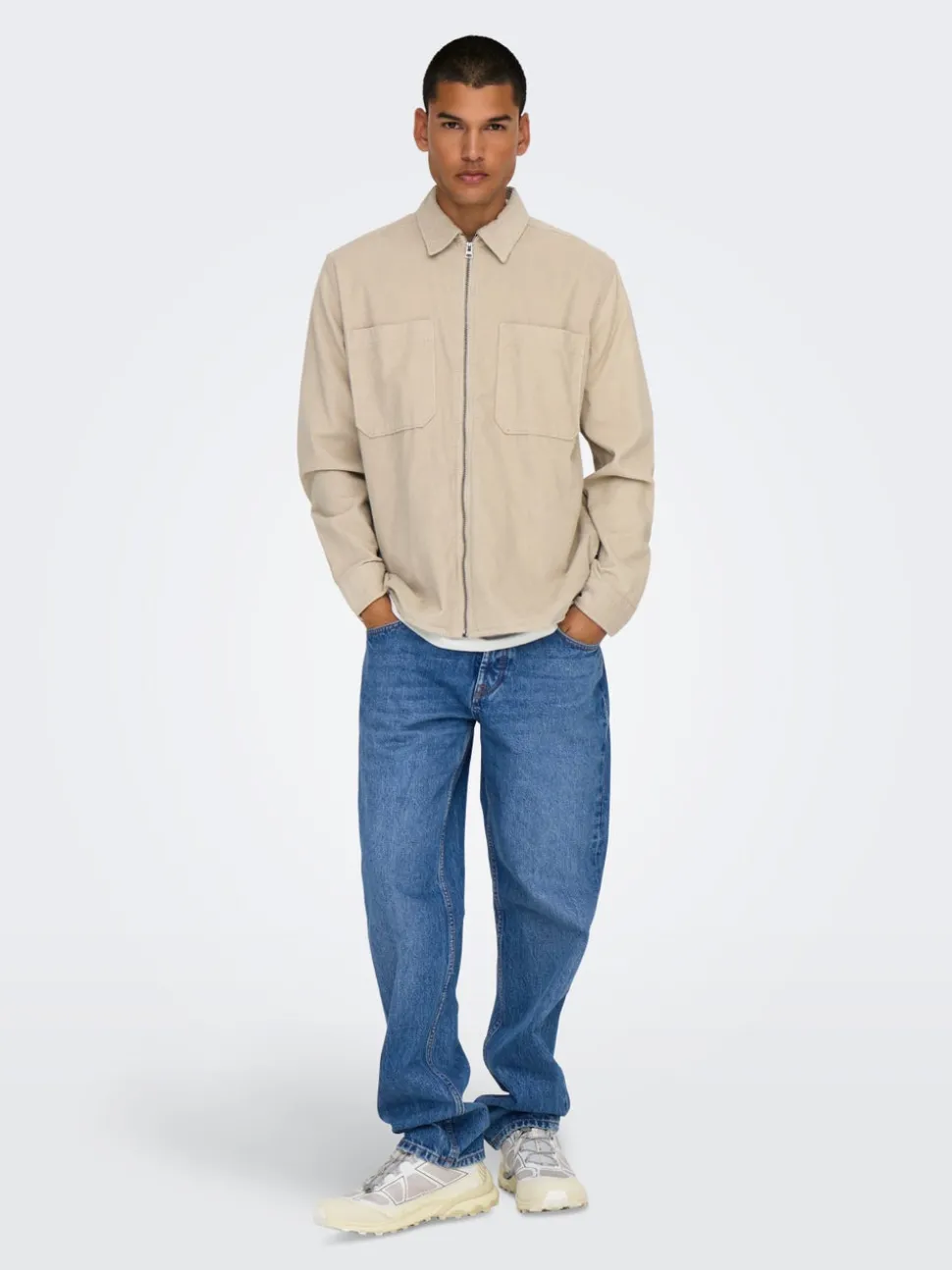 ONSEDGE Middels høyt snitt Straight Fit Jeans