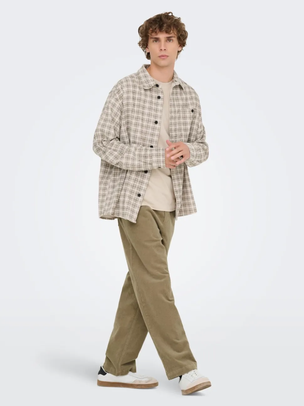 ONSFADE Loose fit corduroy Bukser