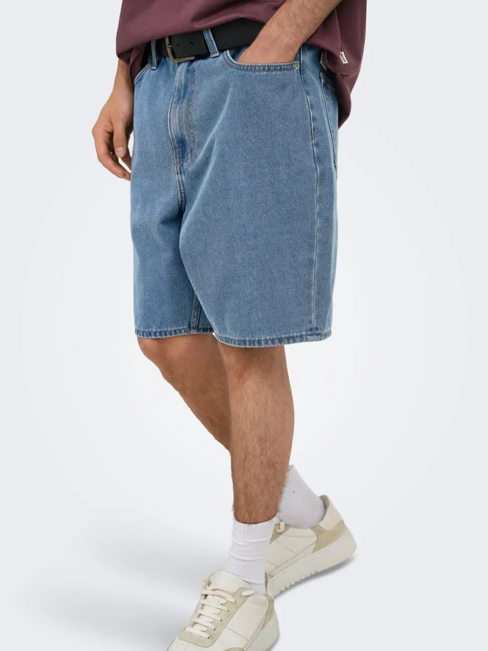ONSFADE Middels høyt snitt Straight Fit Shorts