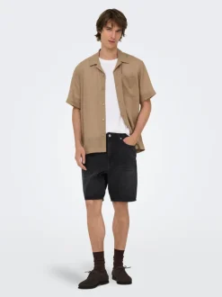 ONSFADE Middels høyt snitt Straight Fit Shorts