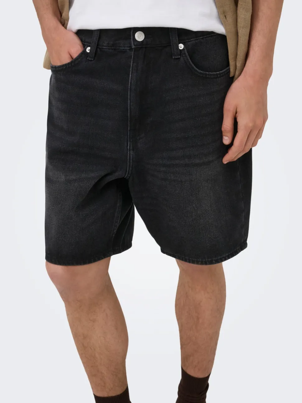 ONSFADE Middels høyt snitt Straight Fit Shorts