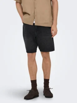 ONSFADE Middels høyt snitt Straight Fit Shorts