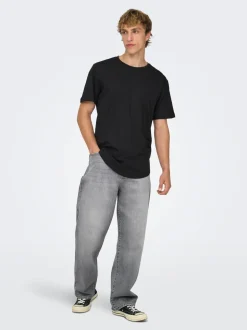 ONSFADE Middels høyt snitt Loose fit Strecth Jeans