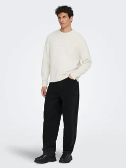 ONSFIVE Middels høyt snitt Baggy Fit Jeans