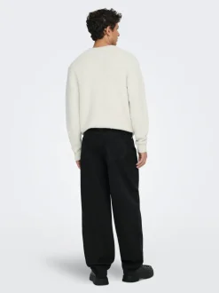 ONSFIVE Middels høyt snitt Baggy Fit Jeans