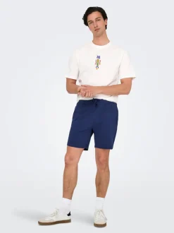 ONSKIAN Middels høy midje Straight Fit Shorts