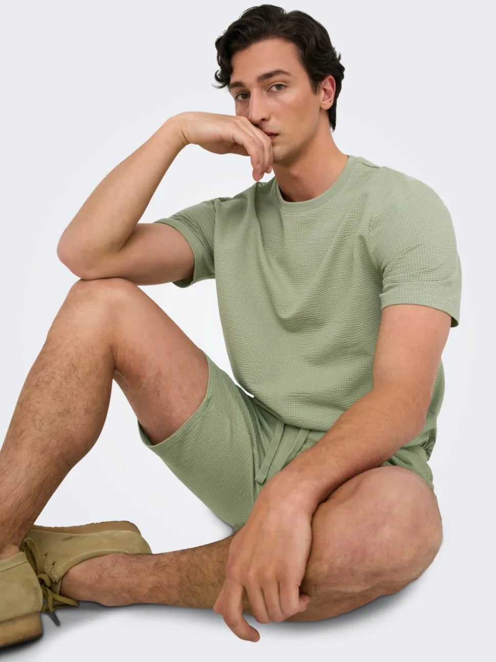 ONSKIAN Middels høy midje Straight Fit Shorts