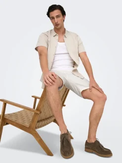 ONSKIAN Middels høy midje Straight Fit Shorts