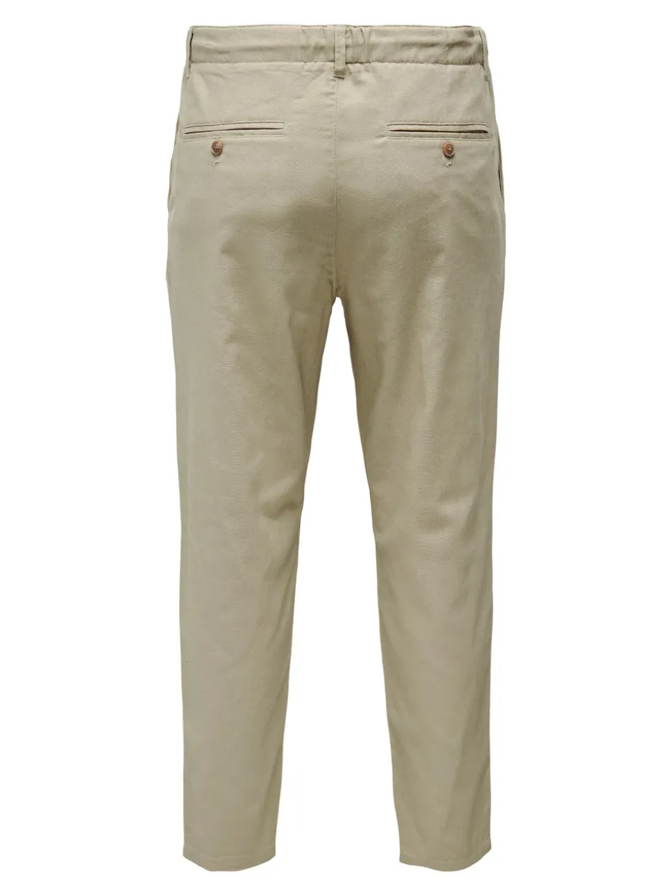 ONSLEO Tapered Fit - Cropped Lin Chinobukse