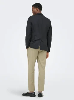 ONSLEO Tapered Fit - Cropped Lin Chinobukse