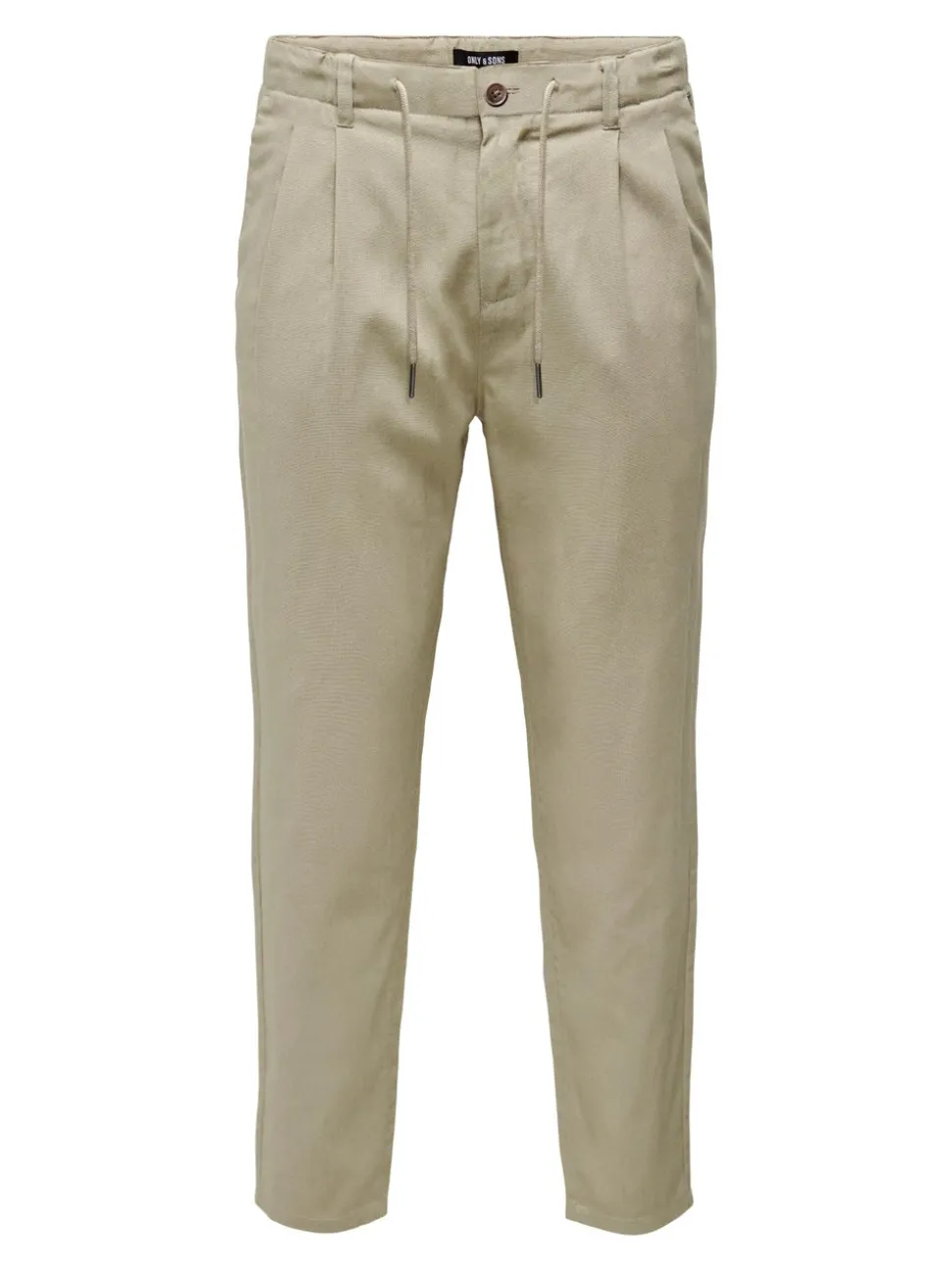 ONSLEO Tapered Fit - Cropped Lin Chinobukse