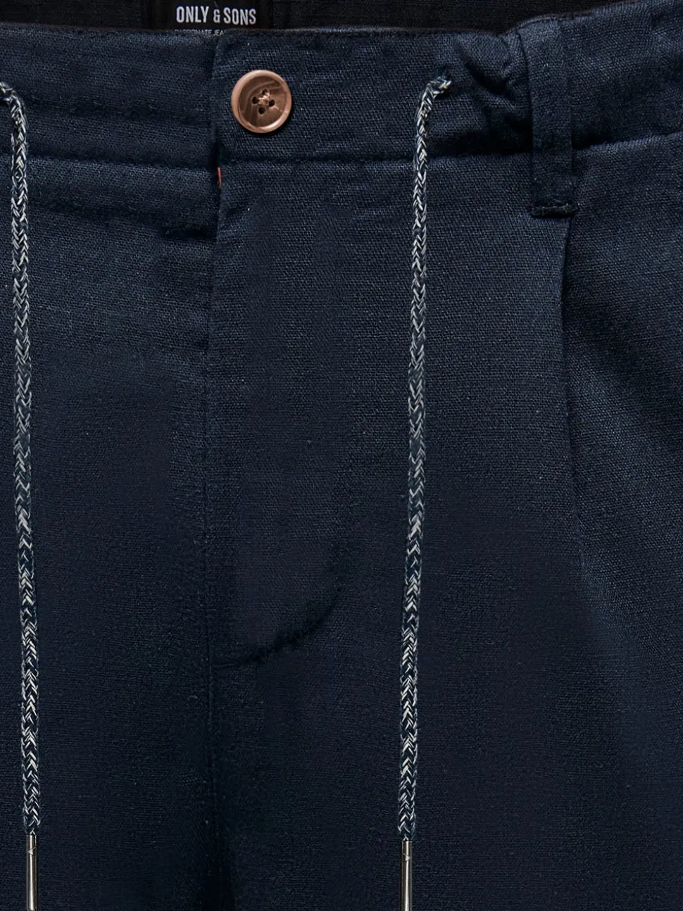 ONSLEO Tapered Fit - Cropped Lin Chinobukse